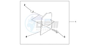 VT750C2BC drawing BACKREST PLATE