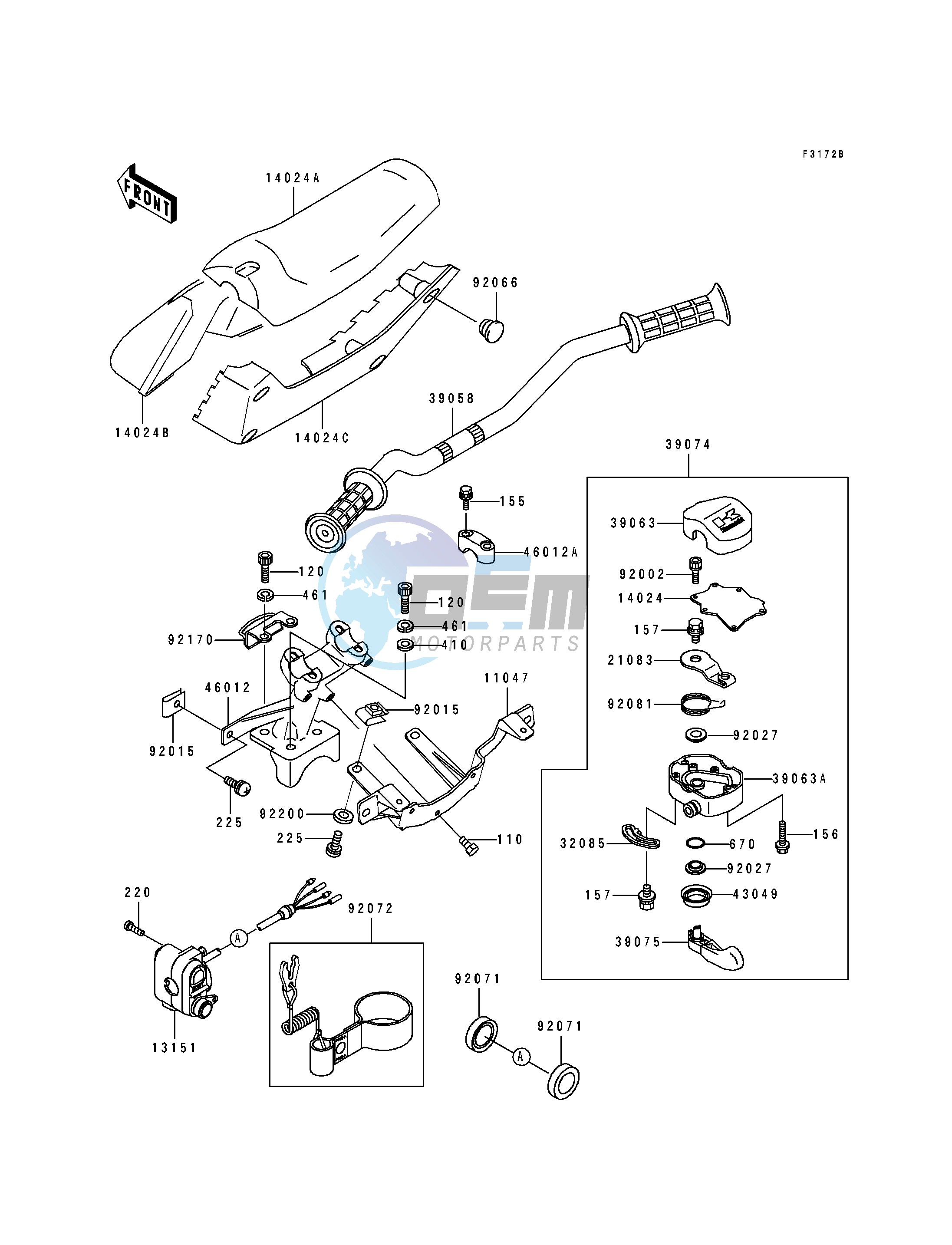 HANDLEBAR-- JF650-B7- -