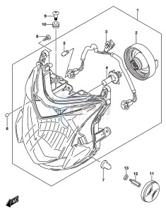 GSX-S750A drawing HEADLAMP