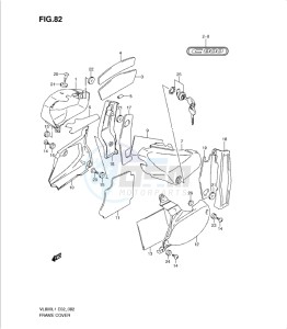 VL800 drawing FRAME COVER (VL800L1 E19)