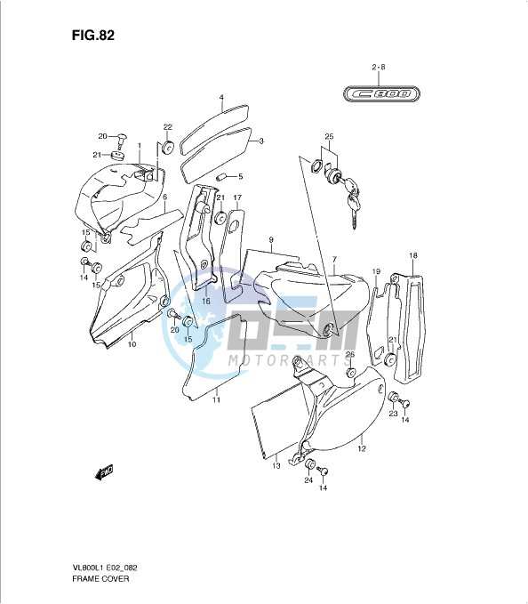 FRAME COVER (VL800L1 E19)