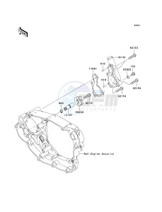 KX 450 D (KX450F) (F8F) D8F drawing WATER PUMP