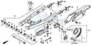 XL700V9 Europe Direct - (ED / SPC) drawing SWINGARM