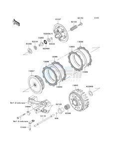 KX 250 T [KX250F] (7F) T7F drawing CLUTCH