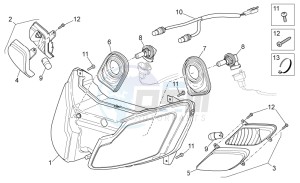 SR 50 H2O new ie AND carb. drawing Head lamp