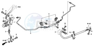 NSS250 JAZZ drawing REAR BRAKE PIPE (NSS2501/2)