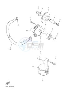 WR450F (1DX9 1DX6 1DX8 1DX7) drawing OIL PUMP