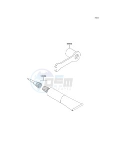 KX 100 A [KX100 MONSTER ENERGY] (A6F - A9FA) D9FA drawing OWNERS TOOLS