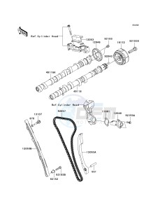 ZG 1400 B [CONCOURS 14] (8F-9F) B8F drawing CAMSHAFT-- S- -_TENSIONER