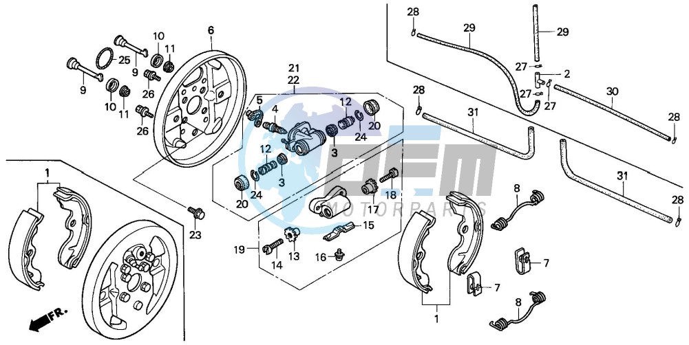 FRONT BRAKE PANEL