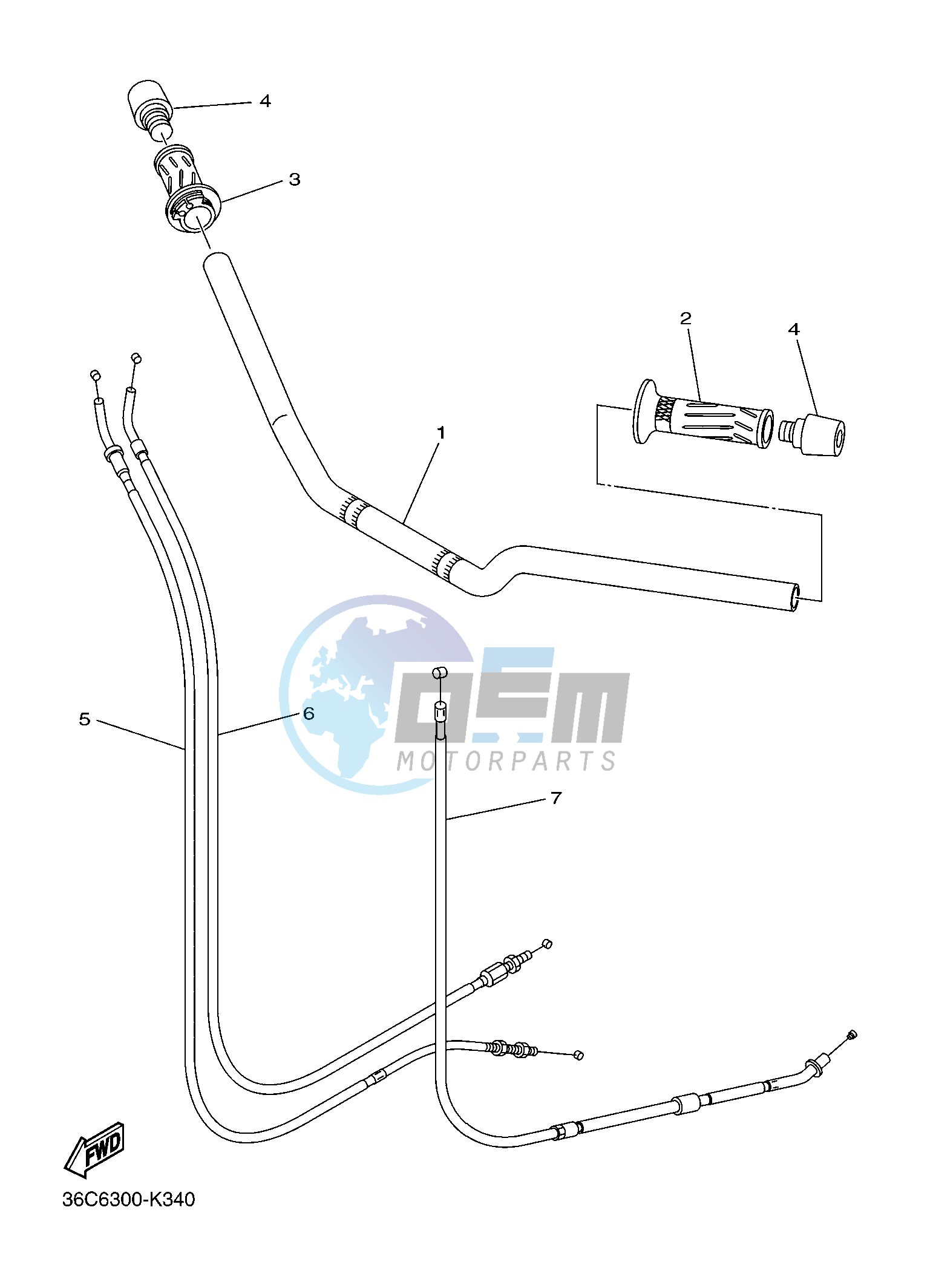 STEERING HANDLE & CABLE