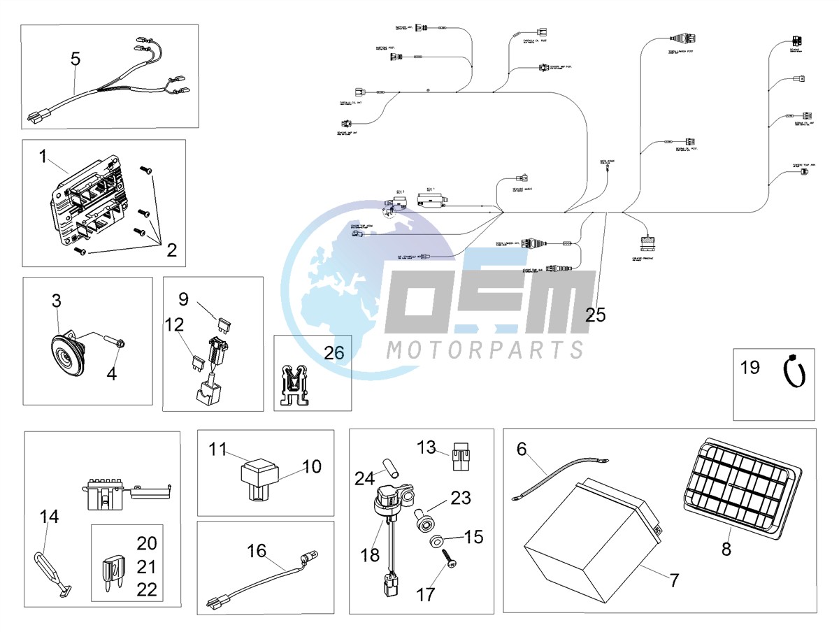 Rear electrical system