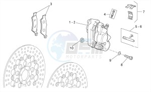 Bellagio 940 drawing Front brake caliper