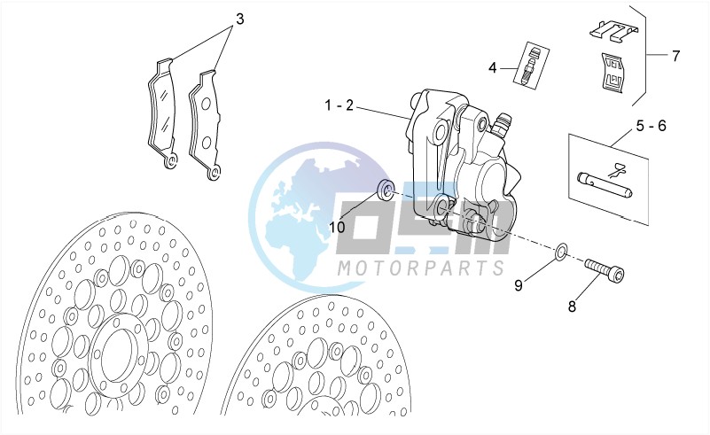 Front brake caliper