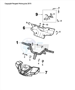 FIGHT 4 50 2T drawing HANDLEBARS