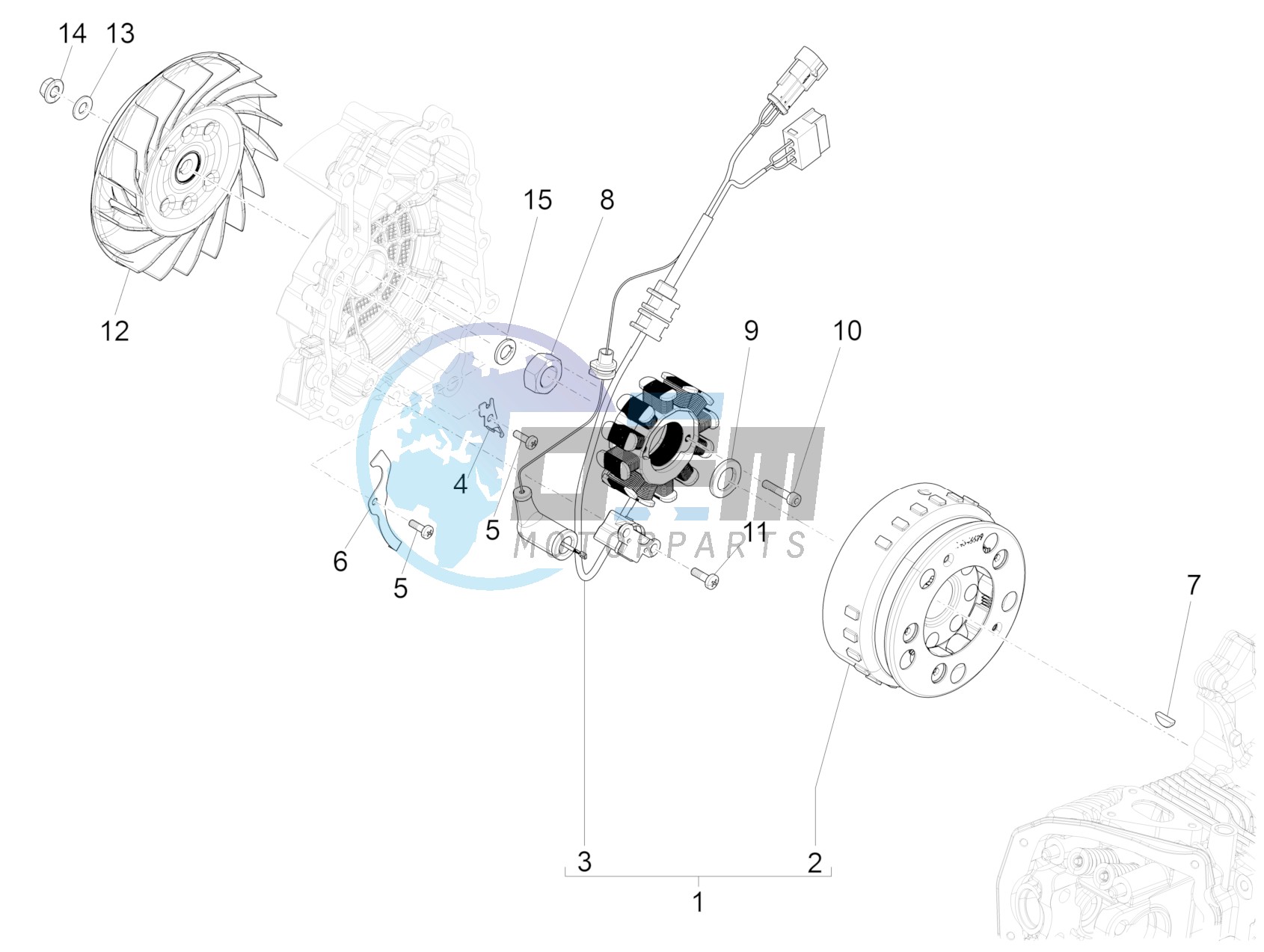 Flywheel magneto