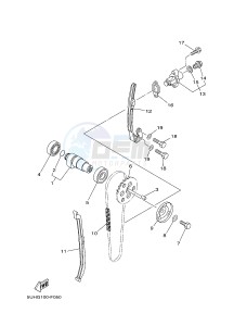 YFM350A YFM35GTXH GRIZZLY 350 2WD (B149) drawing CAMSHAFT & CHAIN