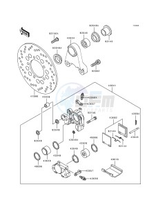 ZX 750 L [NINJA ZX-7] (L1-L3) [NINJA ZX-7] drawing REAR BRAKE