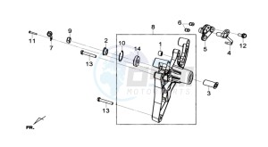 GTS 125I ABS drawing REAR FORK - REAR SUSPENSION