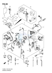 VL800 (E3-E28) VOLUSIA drawing WIRING HARNESS (VL800L1 E33)