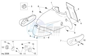 Mojito custom 50 2t (eng. piaggio) drawing Front body III