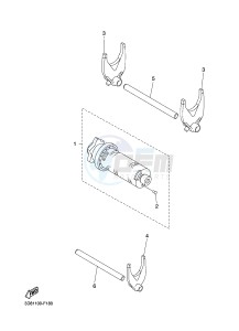 XVS1300CU XVS1300 CUSTOM XVS1300 CUSTOM (2SS4) drawing SHIFT CAM & FORK