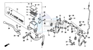 TRX300 FOURTRAX drawing FR. BRAKE MASTER CYLINDER