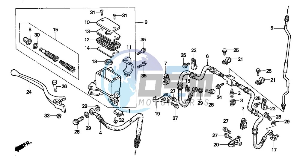 FR. BRAKE MASTER CYLINDER