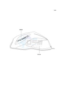 ZR 1000 A [Z1000] (A1-A3) drawing DECALS-- BLACK- --- A1- -