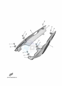 MT-09 MTN890 (B7N7) drawing SIDE COVER