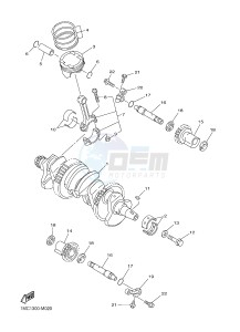 FJR1300A FJR1300A ABS (1MCG 1MCH) drawing CRANKSHAFT & PISTON