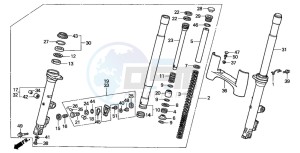 GL1500SE GOLDWING SE drawing FRONT FORK