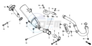 CRF250X drawing EXHAUST MUFFLER