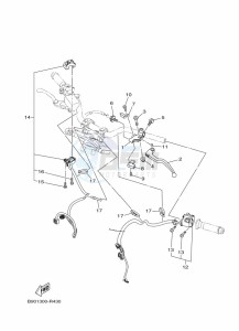 XSR900 MTM850 (BAEE) drawing HANDLE SWITCH & LEVER