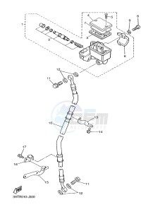 SR400 (2RDB) drawing FRONT MASTER CYLINDER