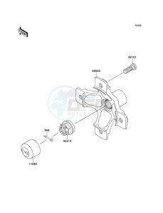 KVF650 4x4 KVF650D7F EU GB drawing Rear Hub