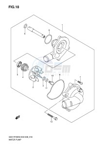 GSX-R750 (E3-E28) drawing WATER PUMP