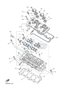 FZ8-N 800 FZ8 (NAKED) (39PL) drawing CYLINDER HEAD