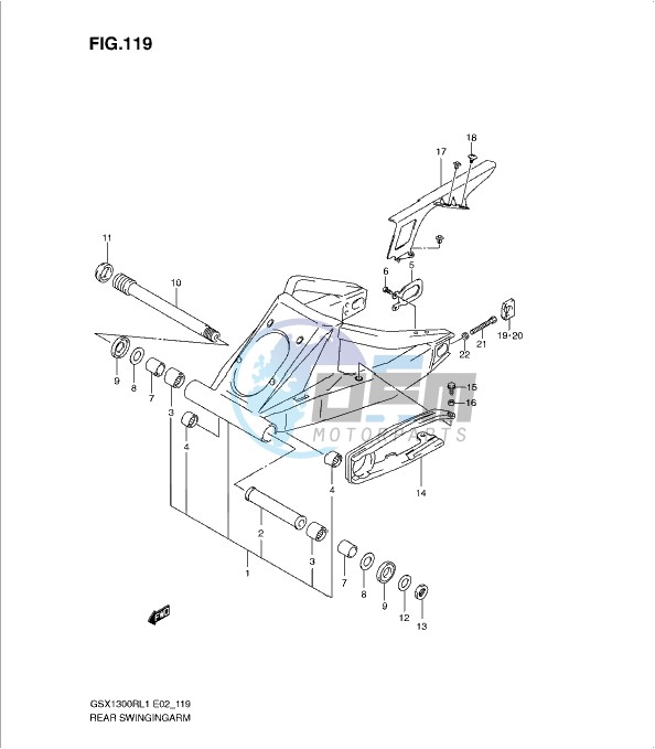 REAR SWINGING ARM