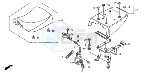 CB250P drawing SINGLE SEAT/SINGLE SEAT C OWL