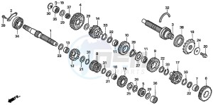 CBF600SA drawing TRANSMISSION (CBF600S6/SA6/N6/NA6)