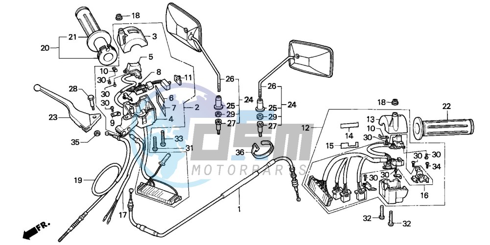 CABLE/HANDLE LEVER/SWITCH (CH125J/L/M/N/P/R)