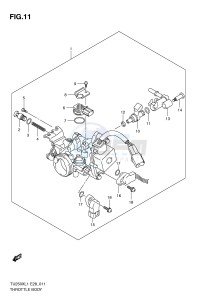 TU250X (E28) drawing THROTTLE BODY