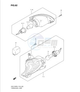 GSX1300R drawing TURNSIGNAL LAMP