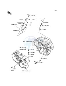 KVF360 KVF360B7F EU drawing Gear Change Mechanism