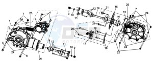 QUADRAIDER 600 drawing TRANSMISSION FRONT