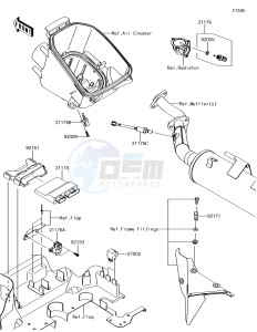 BRUTE FORCE 750 4x4i EPS KVF750HJF EU drawing Fuel Injection