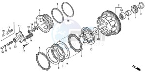 CBR600F drawing CLUTCH