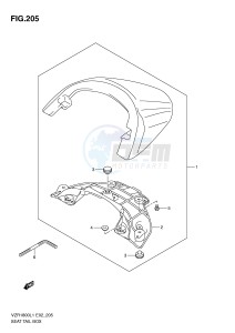 VZR1800 (E2) INTRUDER drawing SEAT TAIL BOX (VZR1800ZL1 E2)