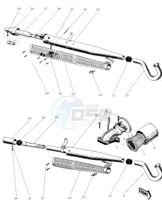 C2 SS TR [ROADRUNNER] (SS-TR) 125 [ROADRUNNER] drawing AIR CLEANER_MUFFLER